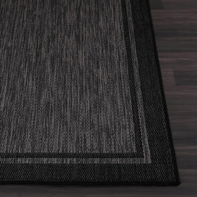 CAMILSON polypropylene-9x12 dust-release rug, minimizes dirt buildup.