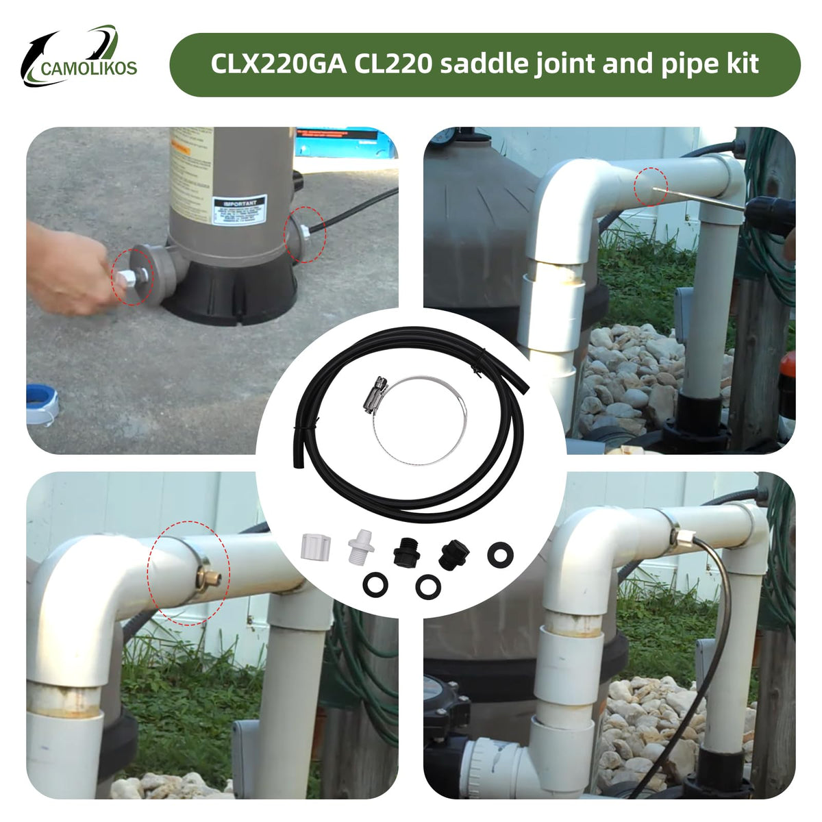 CAMOLIKOS CLX220GA fits Hayward chlorine feeders for seamless upgrade