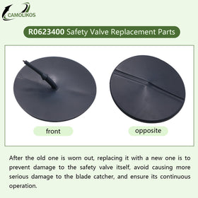 CAMOLIKOS leaf catcher exterior shows replacement valve option