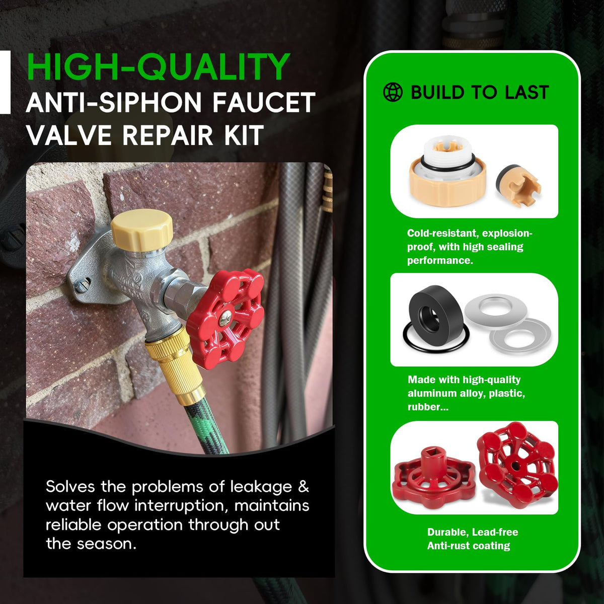 Camoo anti-siphon frost-free valve installation highlights durable components and smooth operation.