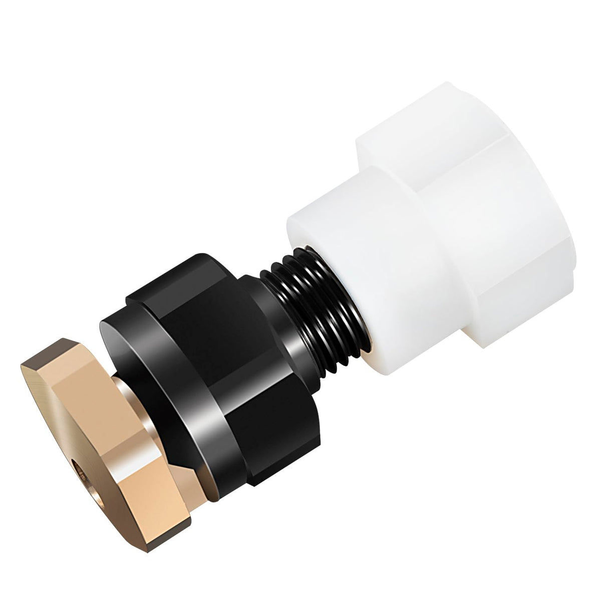 Camoo BN2BP125FWX-CS durable brass construction resists wear in rugged spraying tasks.