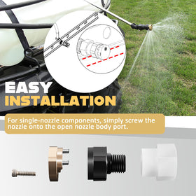 Camoo BN2BP125FWX-CS two-piece brass design emphasizes long-lasting reliability.