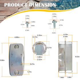 Camoo packaged muffler includes all parts for replacement.
