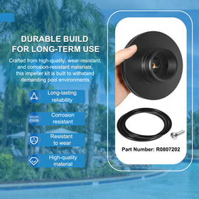 Camoo durable backplate O-ring image highlighting reliable seal against pool water