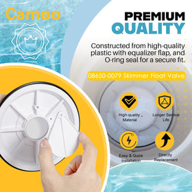 Camoo skimmer diverter o-ring fit demonstrates secure connection.