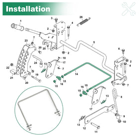 Camotokiit mower installation guidance for Z245 and Z445 models