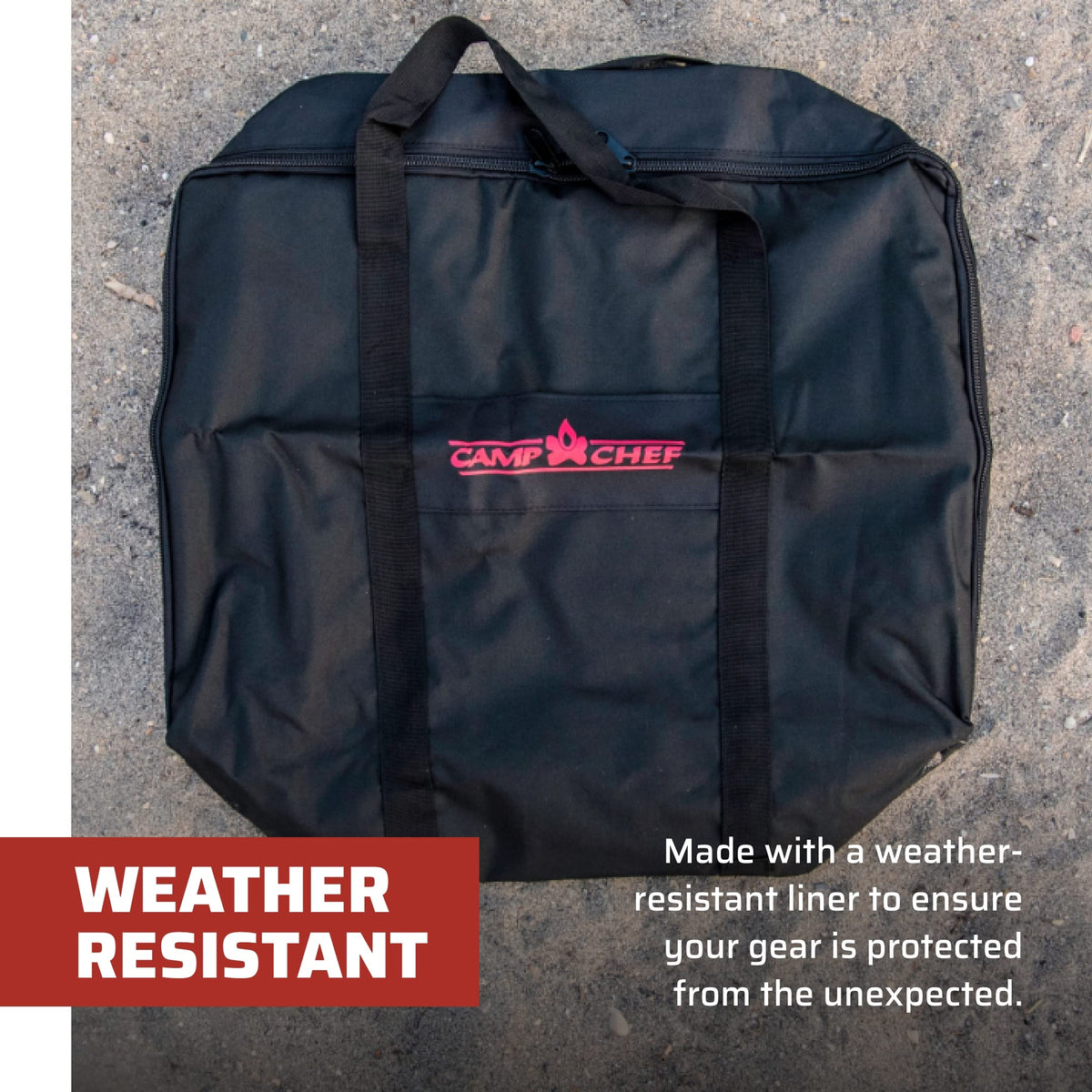 Camp Chef wrap handle offers added support during transport