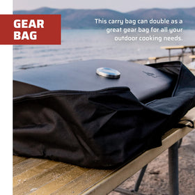 Camp Chef EZ Glide zipper enables smooth access to gear