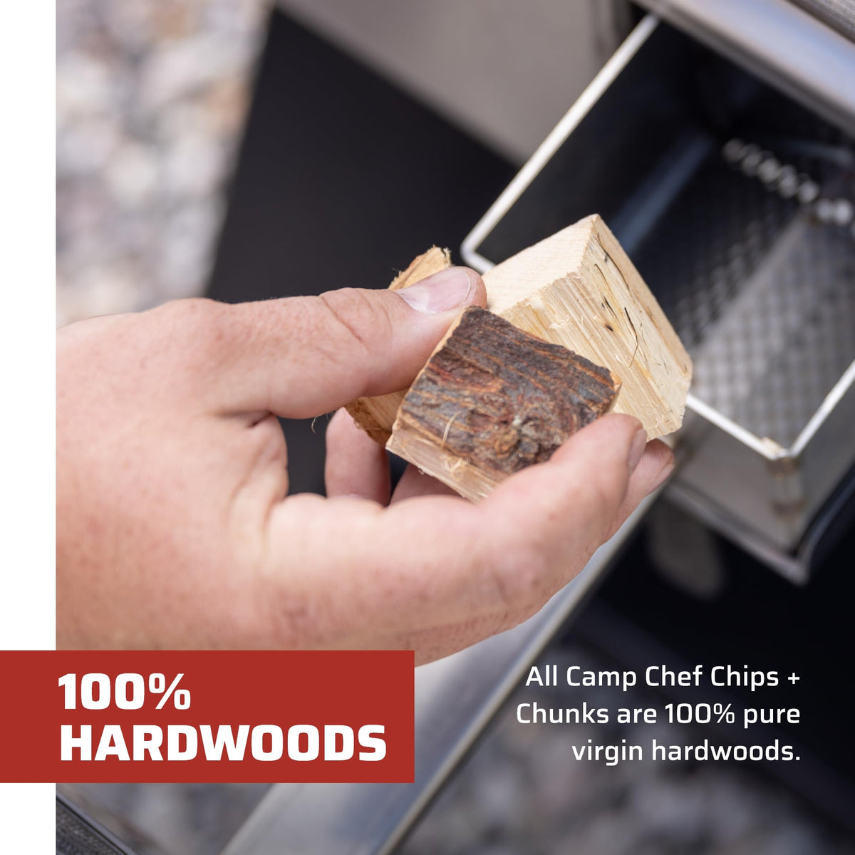 Camp Chef Apple chips enhance flavor on pellet grills and smokers