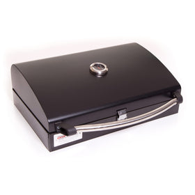 Camp Chef BB90L heat diffuser plates convert flame to infrared heat for cleaner cooking.