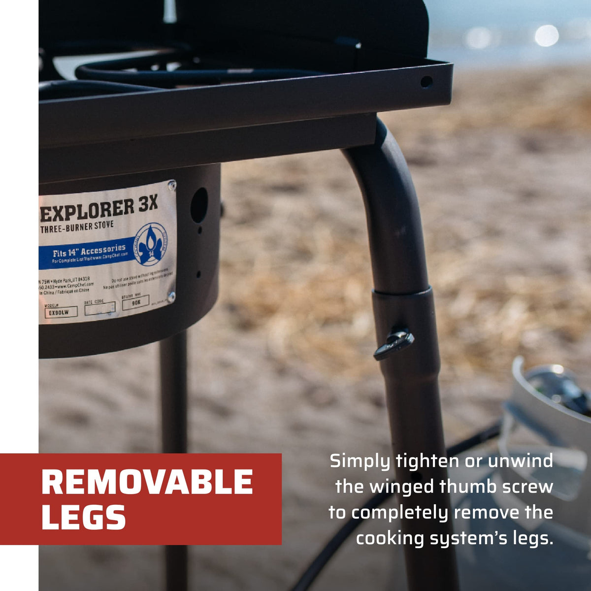 Camp Chef Explorer 3X burner trio supports outdoor meals and faster cooking sessions.