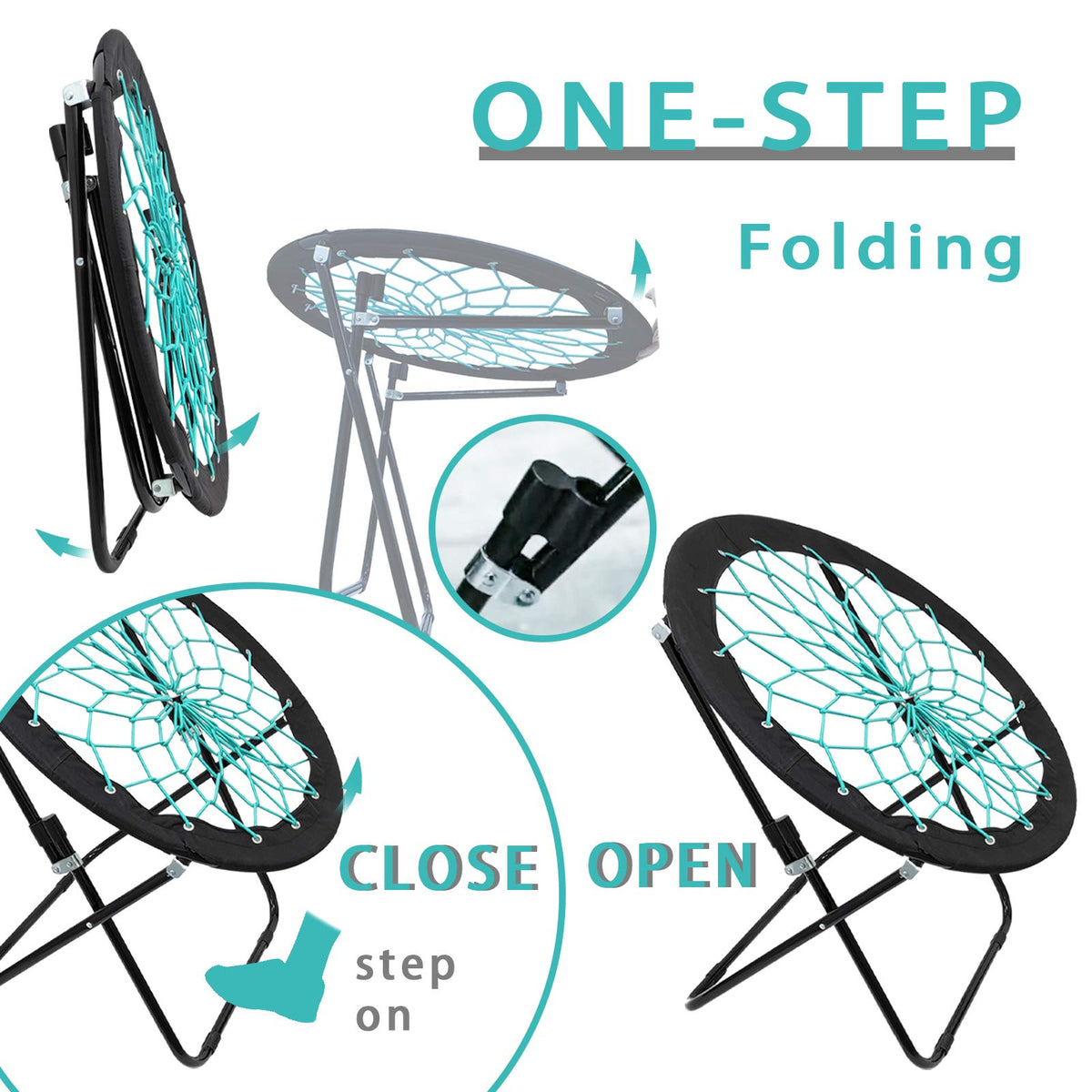 Camp Field modern circle design adds contemporary flair to any space.
