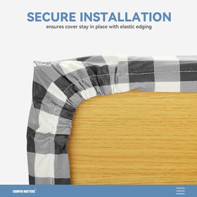 CAMPER MATTERS protects wooden tables from splinters