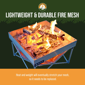Campfire Defender 125 lbs support demonstrates heavy-use readiness.