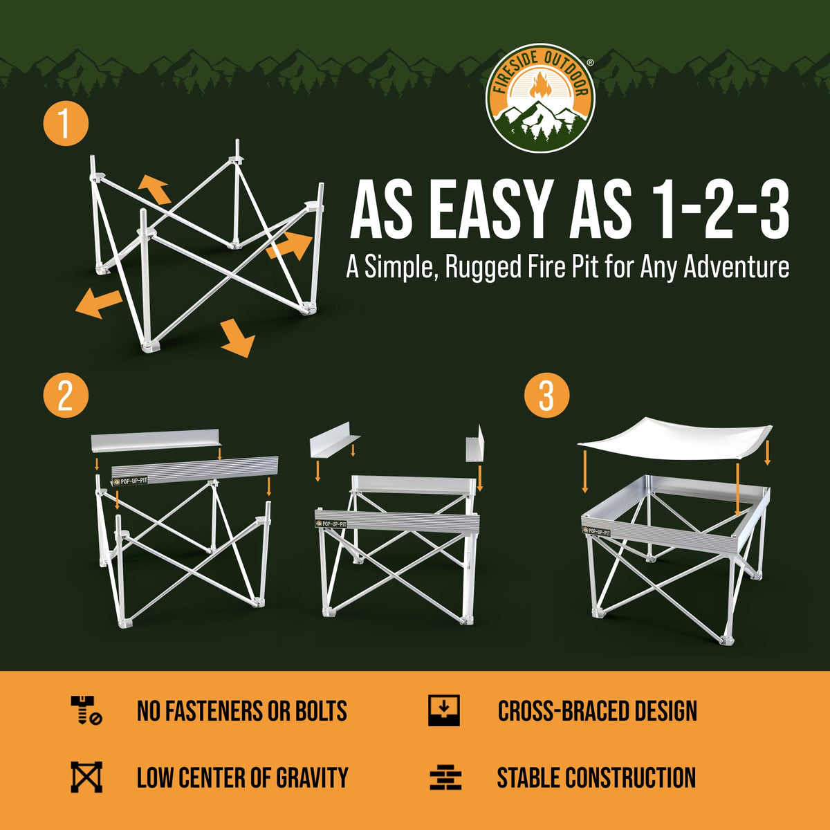 Campfire Defender patented mesh technology improving airflow and reducing smoke