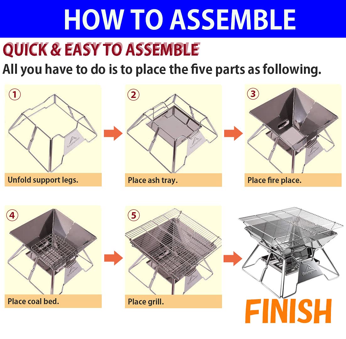 Camping Moon MT-2 efficient wood-burning airflow reduces smoke
