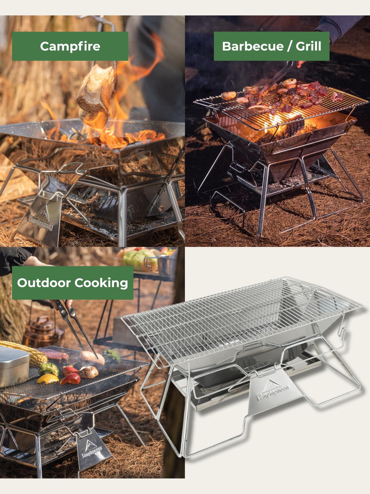 Camping Moon MT-3 compact folding design fits small spaces in transit.
