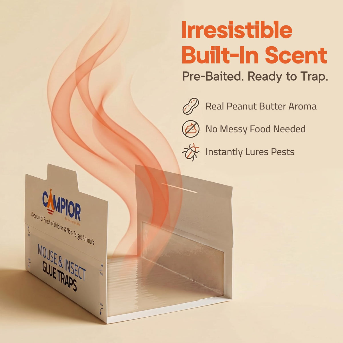 Campior non-toxic mouse trap safe for homes and offices.