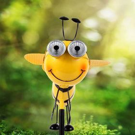 Canabear solar-powered bee lights illuminate evenings on patios.