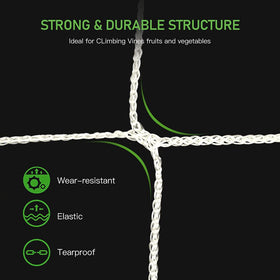 CANAGROW 6x6-inch mesh allows easy pruning and picking while keeping plants tidy.