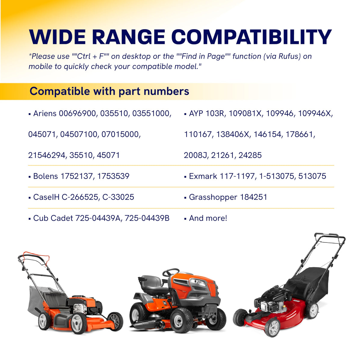 Canamax 435-435 durable body underscores long service life in lawn care environments
