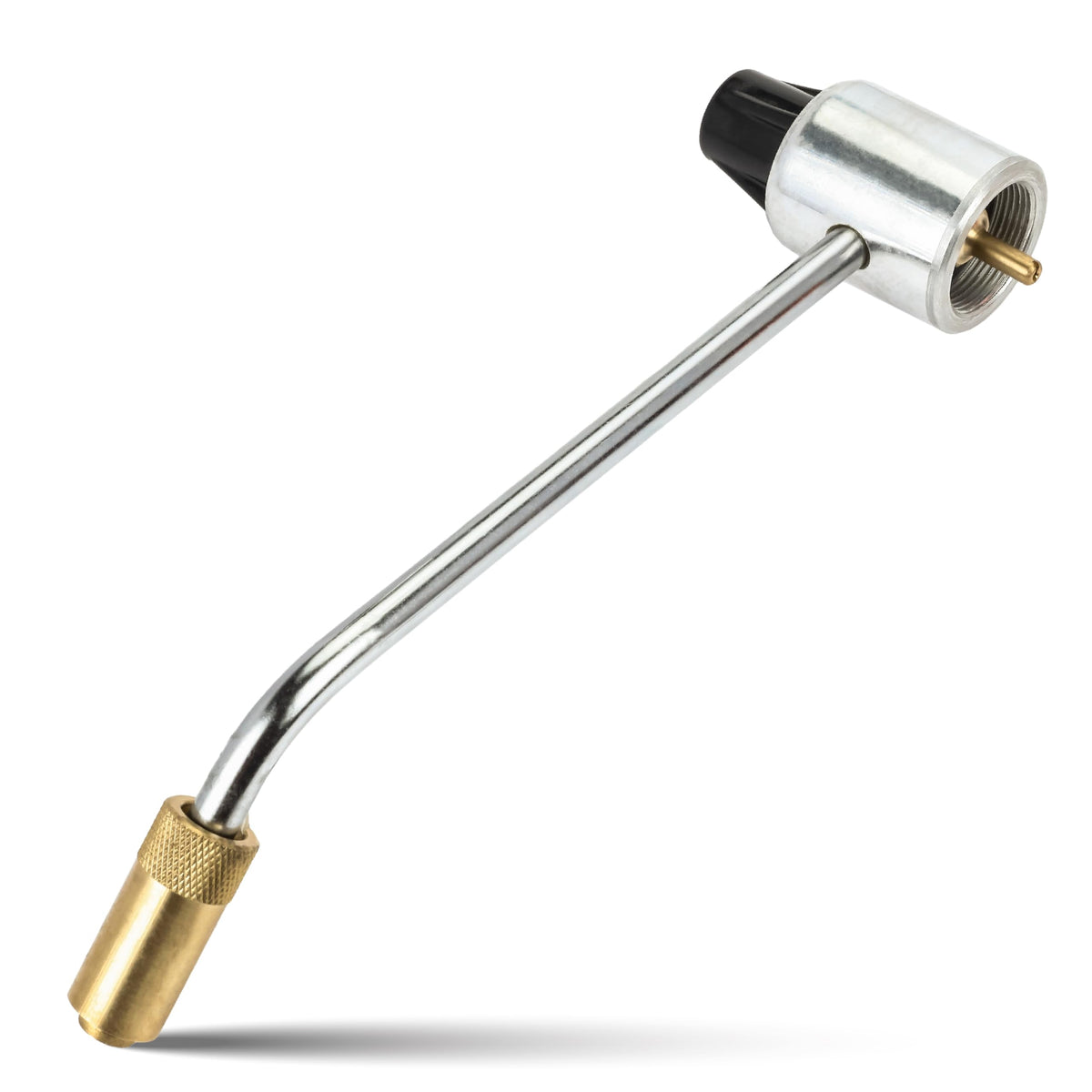 Canamax 5430 regulator inlet connects to 1''-20 thread for steady propane flow.