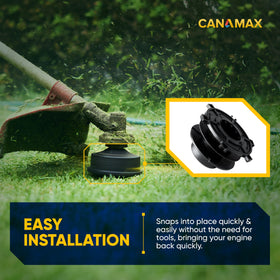 Canamax Autocut 25-2 compatible spool, broad STIHL compatibility for easy replacement.