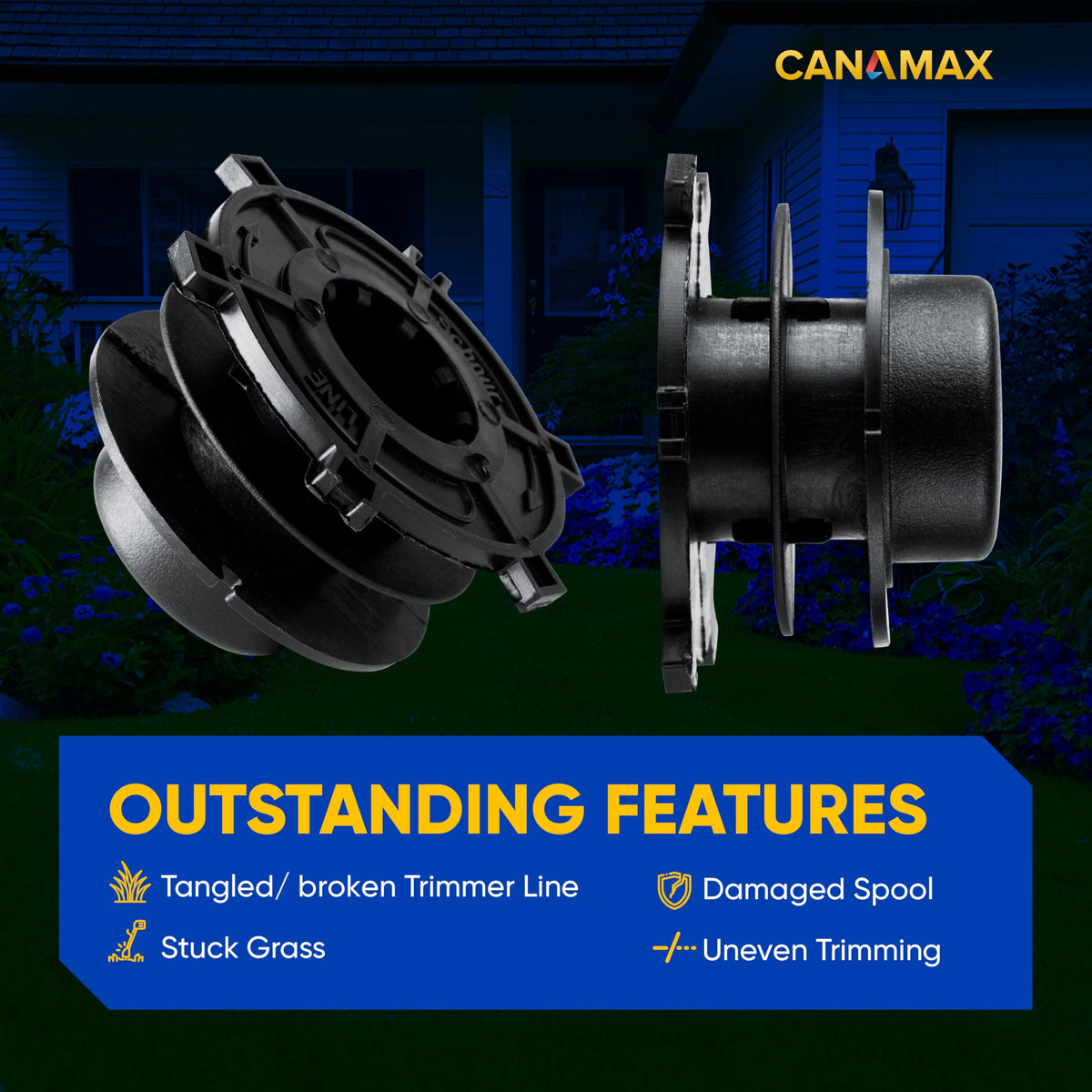 Canamax protects the spool area, promoting smooth operation.