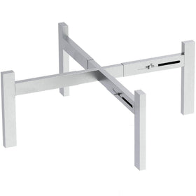 Candana firepit stand showing adjustable range for Solo Stove 15-27 inches