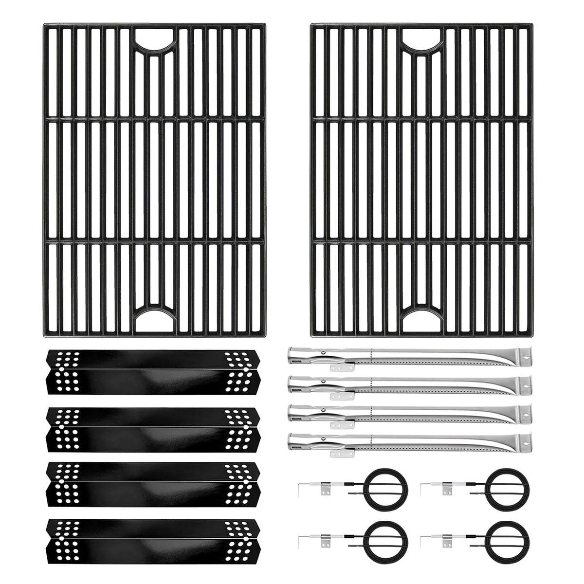 CANDANA Nexgrill grill grate 17x13 shows durable cast iron for even heating.