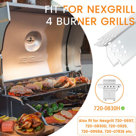 CANDANA stainless steel burner covers for 4-burner Nexgrill durability.