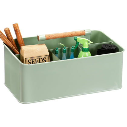 Candco garden tool organizer with wooden handle for a comfortable, anti-slip grip.