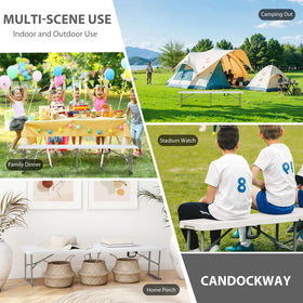 Candockway ready-to-use bench for sports sidelines and events.
