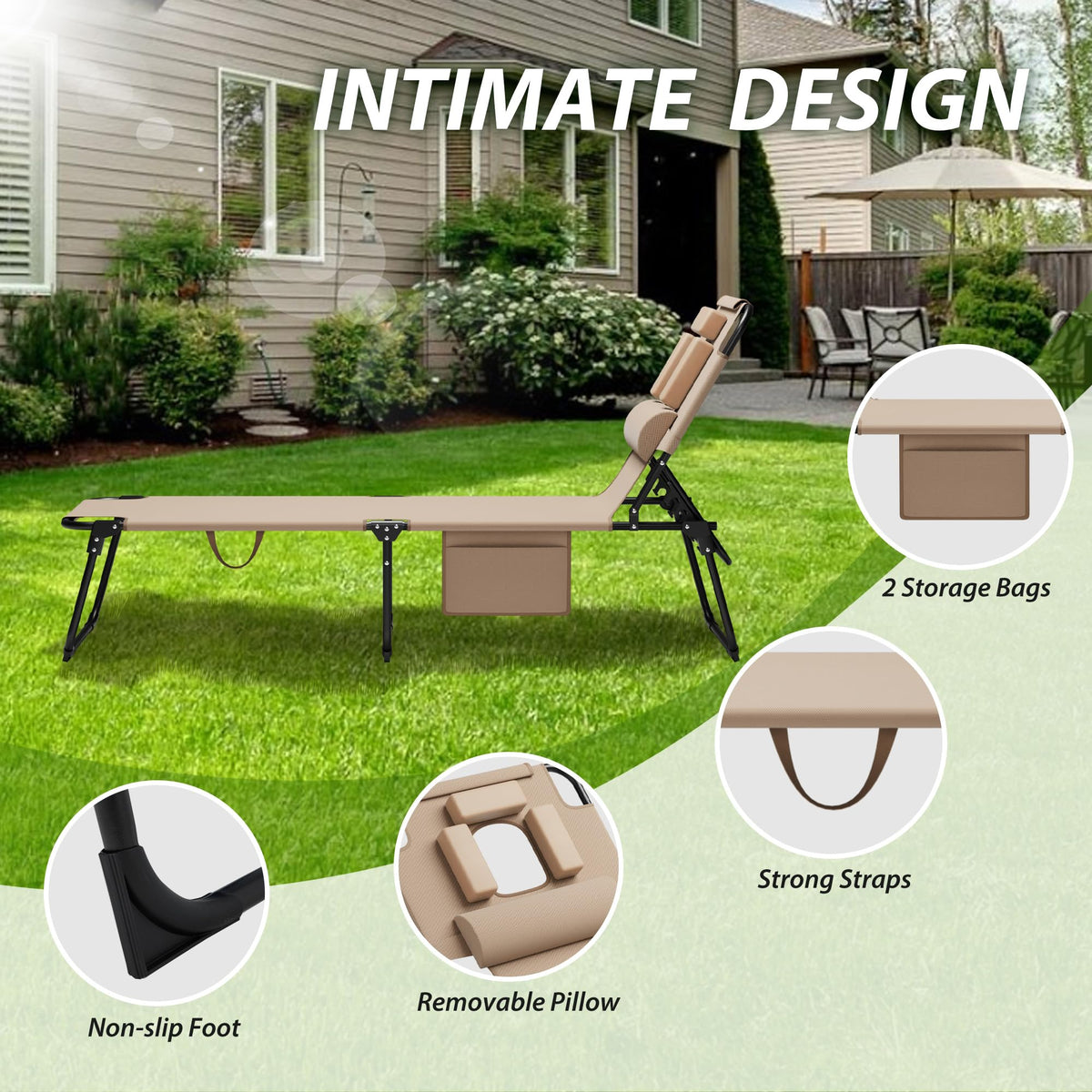 Candockway outdoor lounge setup on patio or beach for relaxation