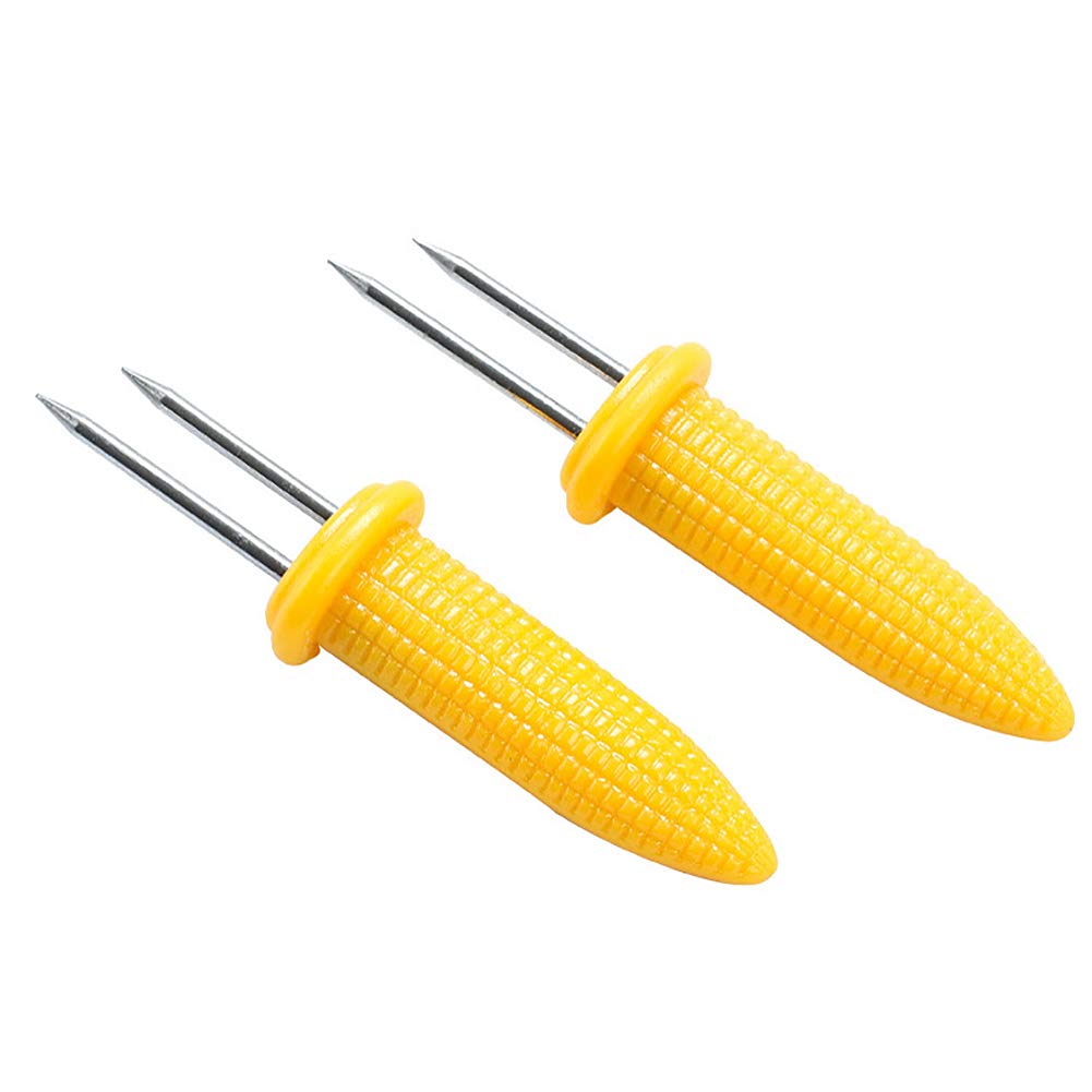 CandyHome ergonomic handles provide a comfortable grip for hot corn.