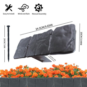 Candyhouse plastic garden edging is flexible and durable for garden borders.