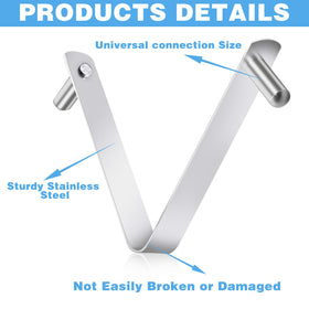 CANIPHA easy-install pool clip mid-attachment action on a pole.