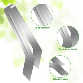 CANIPHA pliers lift entire seedling without root damage during transplant.