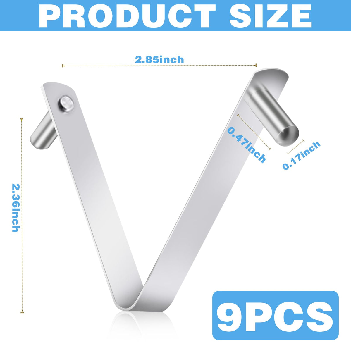 CANIPHA stainless steel pool clip ready for durable, corrosion-resistant use.