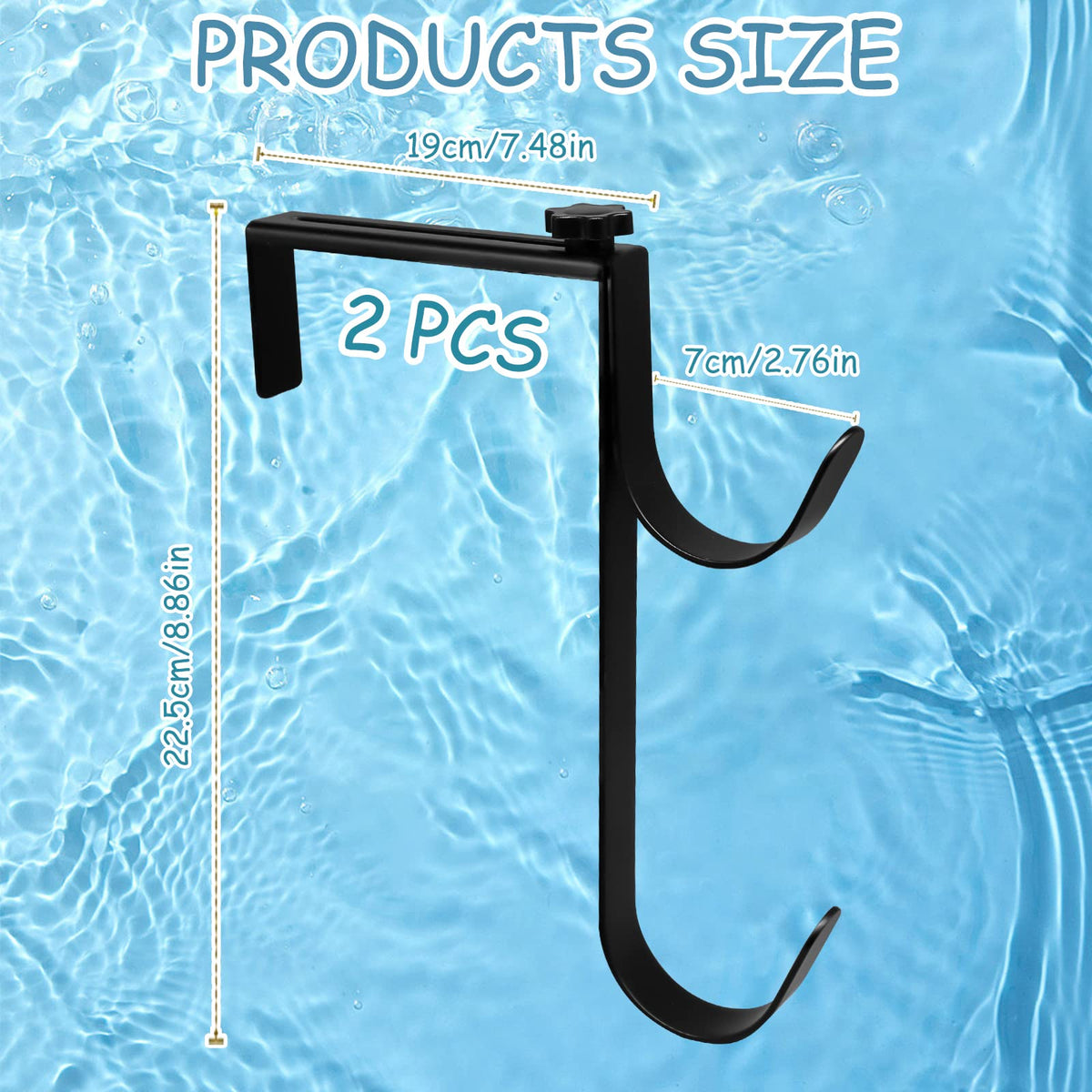 CANIPHA two-piece pool hook pack for daily pool maintenance
