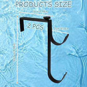 CANIPHA two-piece pool hook pack for daily pool maintenance
