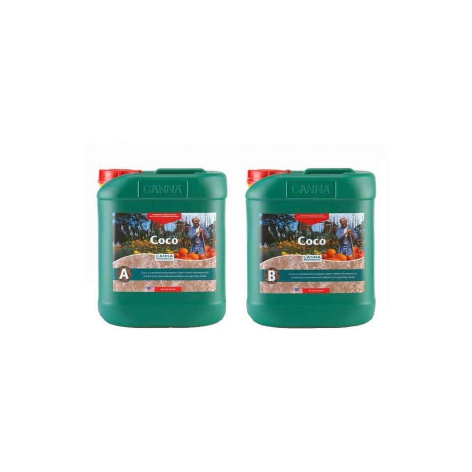 CANNA Coco Part A and B bottle for coco growth, supporting steady nutrient delivery