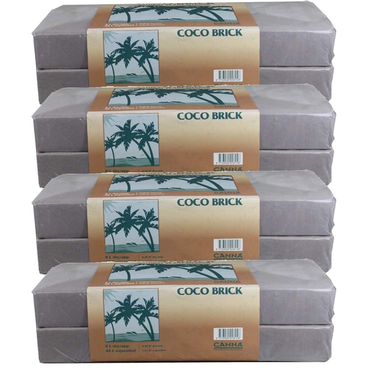CANNA Coco Brick expanding into coco medium, supporting easy transplanting and root growth.