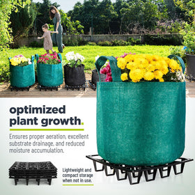 Cannrise Plant Riser elevates roots to improve airflow and reduce soil compaction