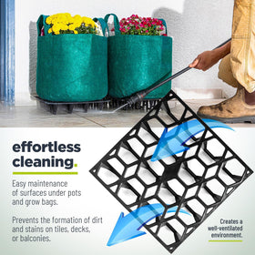Cannrise Plant Riser outdoor durability resists cracking, warping, and fading in harsh conditions