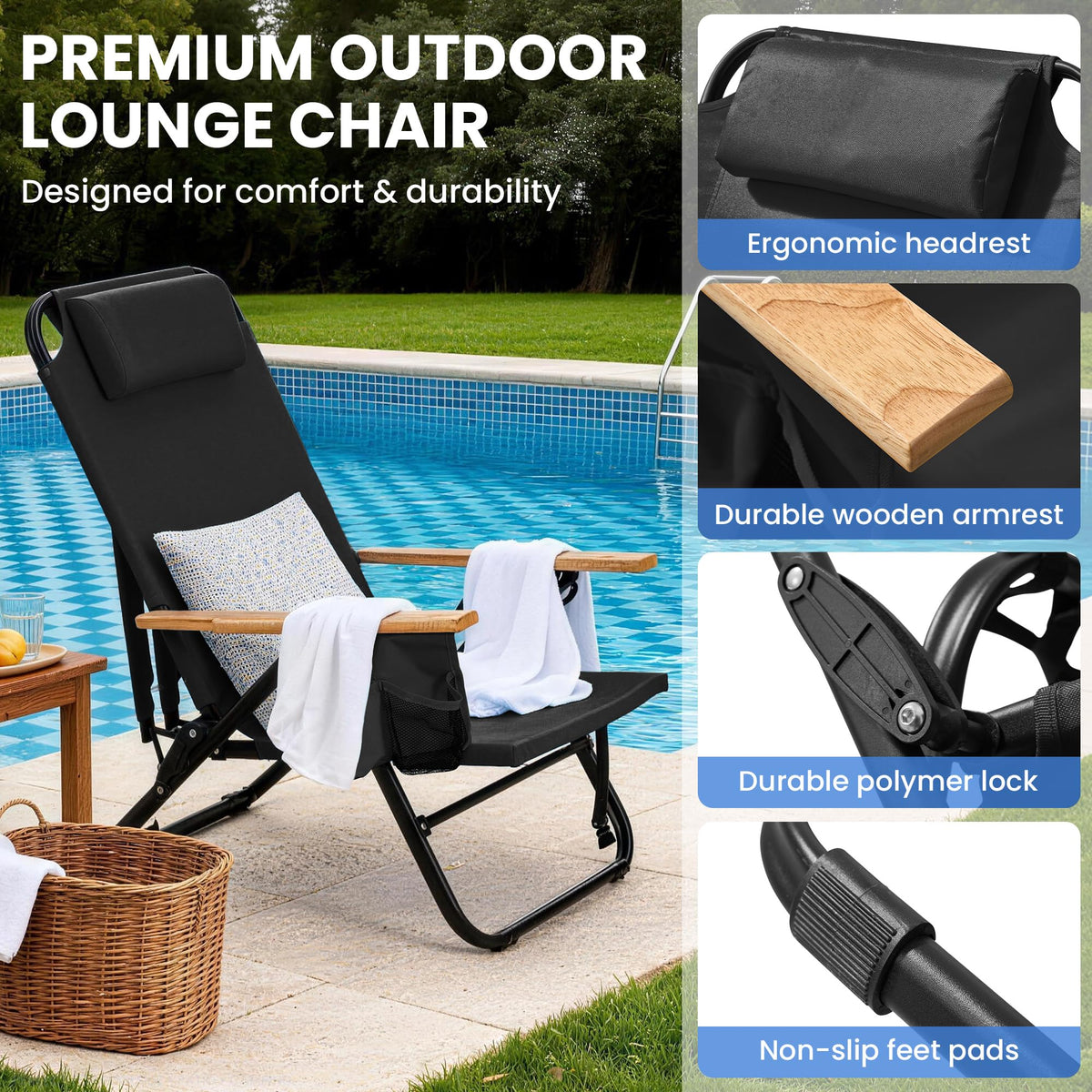 Canpsky beach patio backyard chair set ideal for gatherings and relaxation