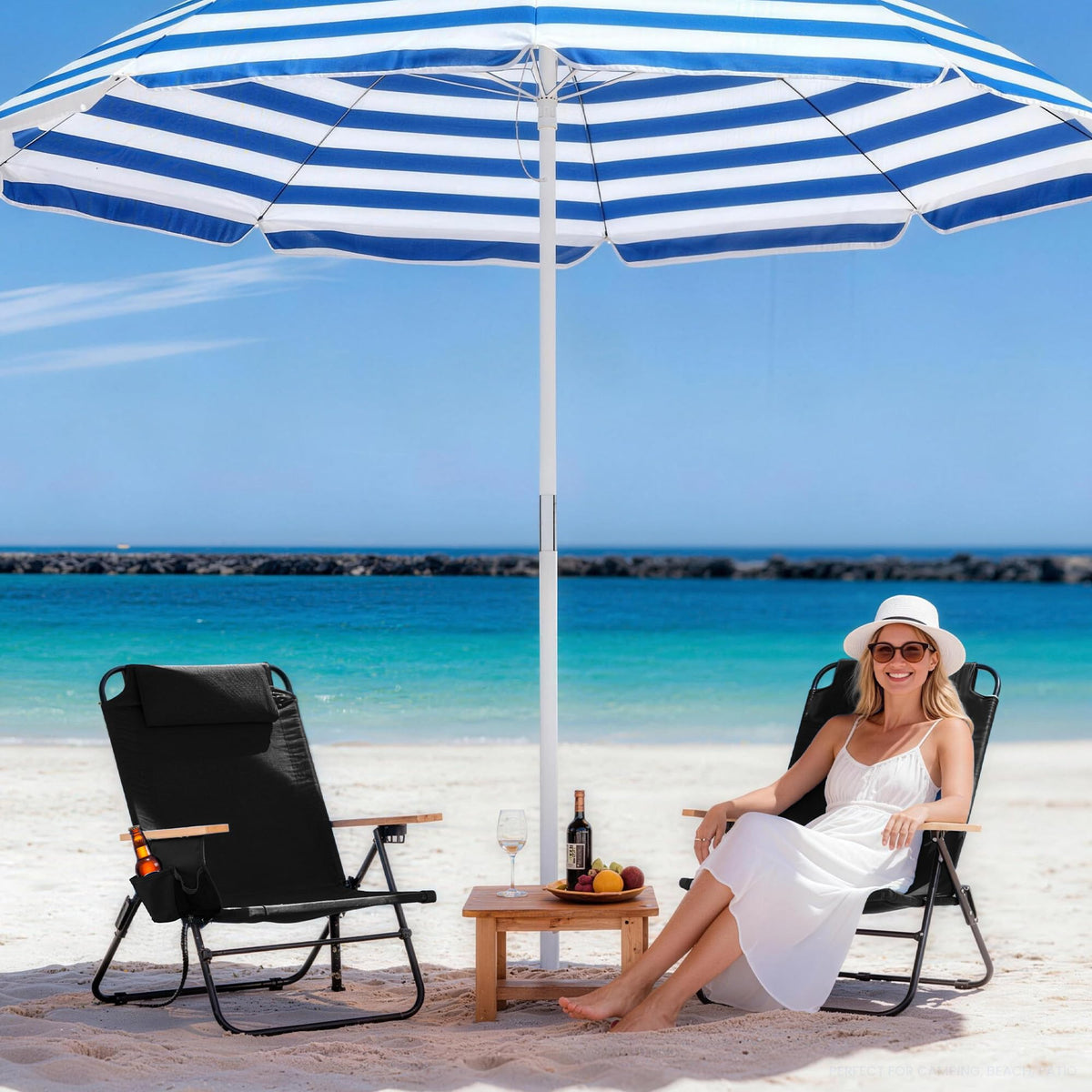 Canpsky removable headrest provides neck support during extended lounging