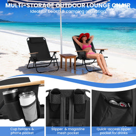 Canpsky chair with wooden armrests showcases premium comfort and durability