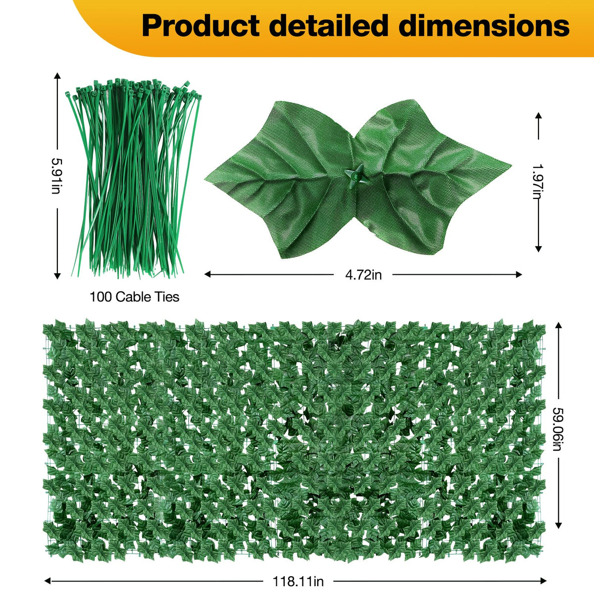 CAPBUDING ivy fence panel interlocking connection offers quick, flexible installation.