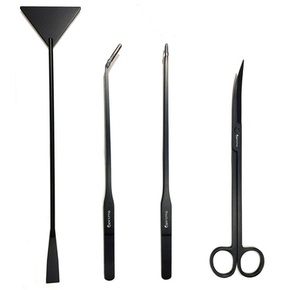 Capetsma straight 10.6 inch aquarium tweezers for precise plant placement
